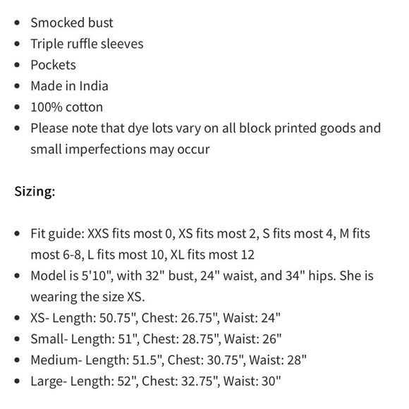 Mille Plus Olympic Heirloom Midi Dress mini floral Ruffle Cotton smocked Size XL - Picture 8 of 13